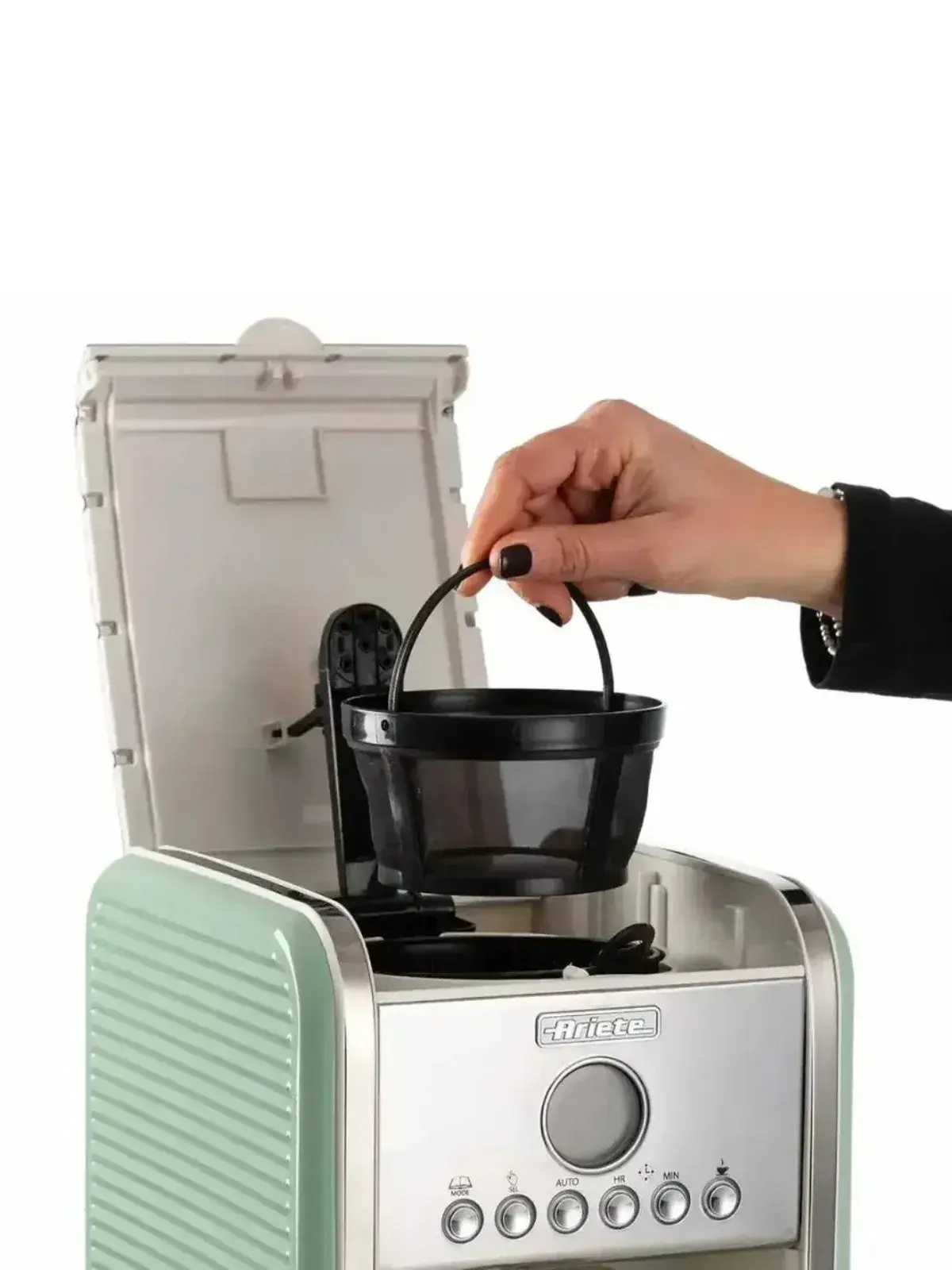 Máquina de Café Espresso Ariete Vintage  220V - Retrô Italiano Verde
