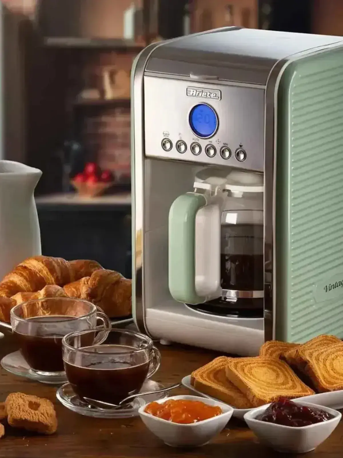 Máquina de Café Espresso Ariete Vintage  220V - Retrô Italiano Verde