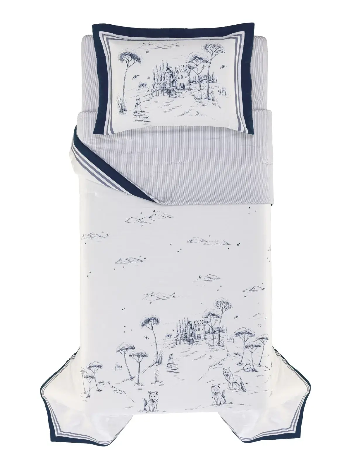 Jogo de Colcha Infantil Trussardi 300 fios Lupi Solteiro