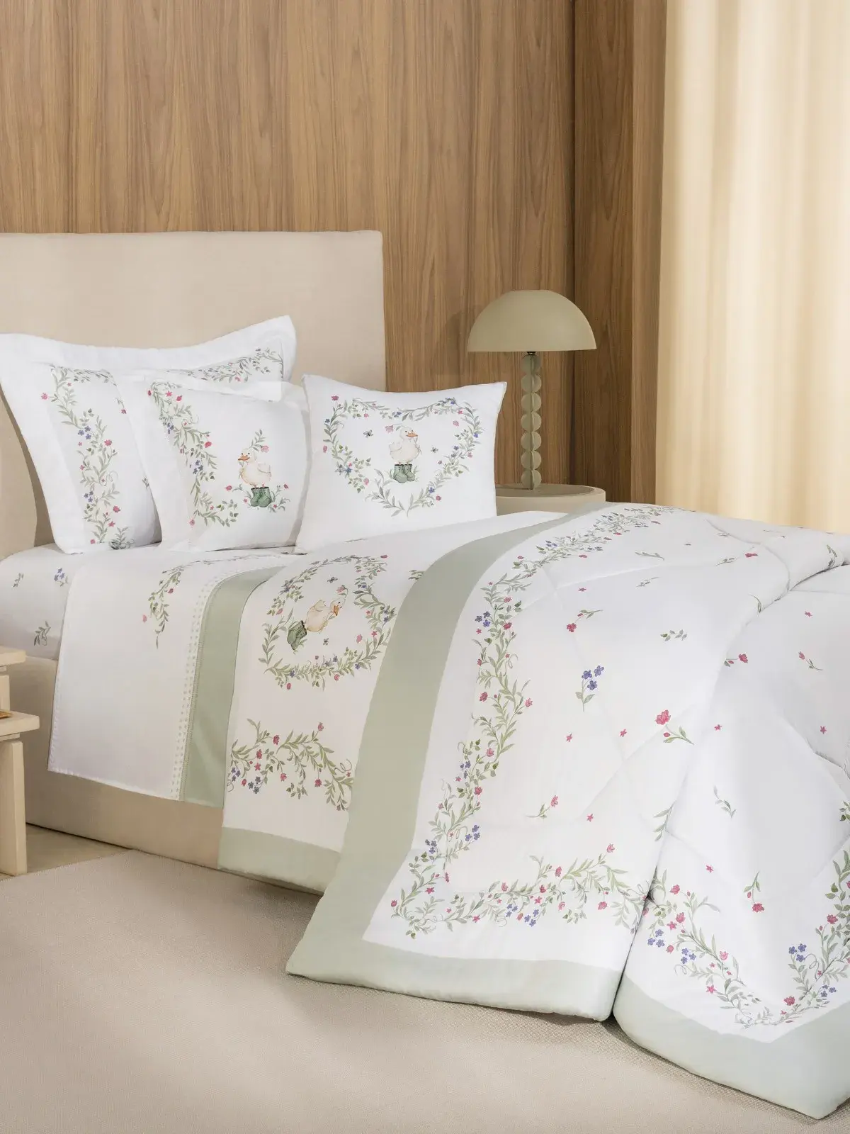 Jogo de Cama Infantil Trussardi 300 fios Giardini Casal