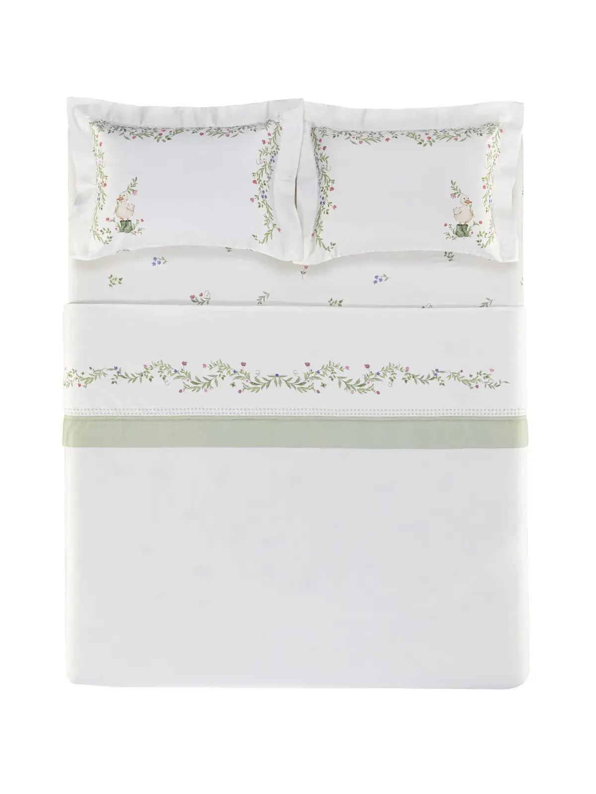 Jogo de Cama Infantil Trussardi 300 fios Giardini Casal