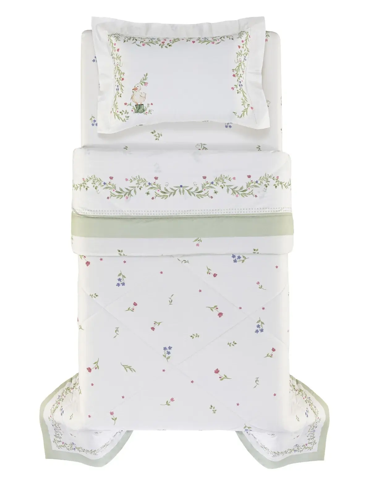 Edredom Infantil Trussardi 300 fios Giardini Solteiro