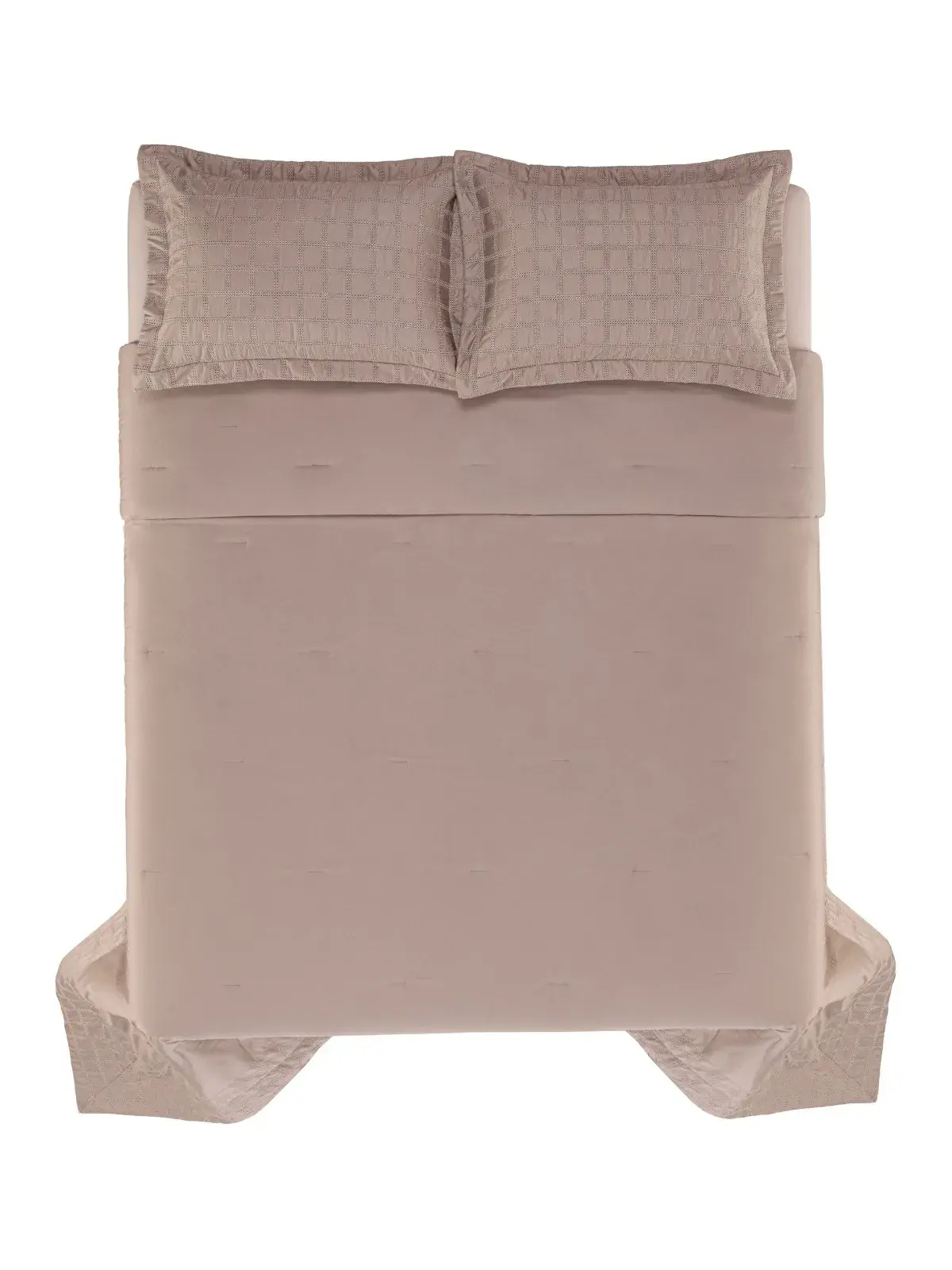 Jogo de Colcha Trussardi 300 fios Cetim Gaia nocciola