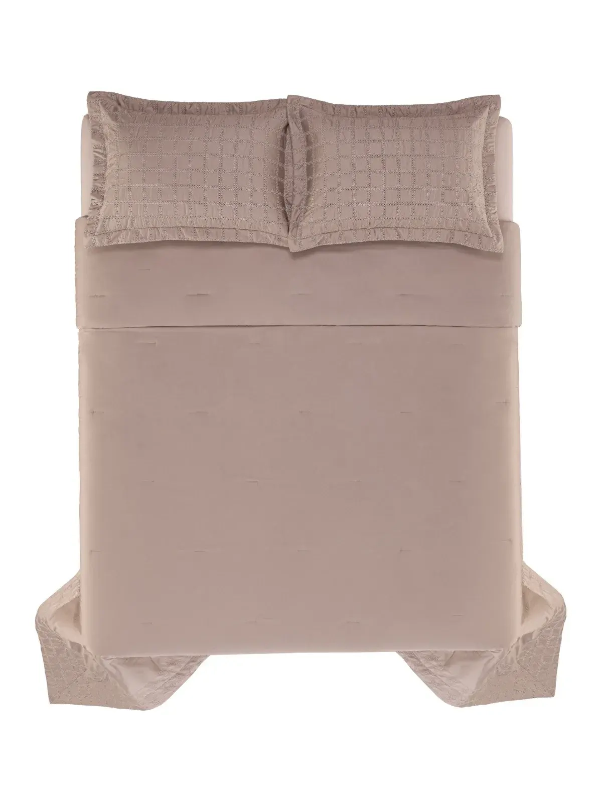 Jogo de Colcha Trussardi 300 fios Cetim Gaia Nocciola