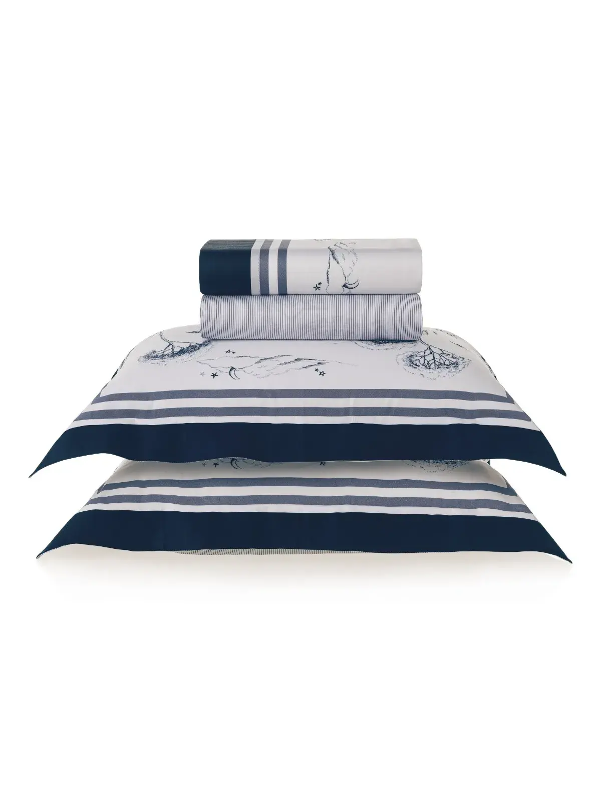 Jogo de Cama Infantil Trussardi 300 fios Lupi Casal