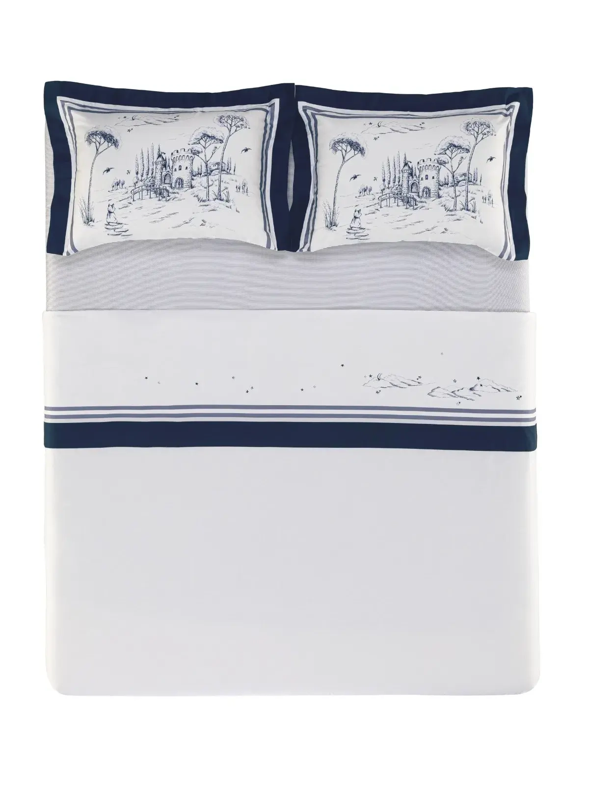Jogo de Cama Infantil Trussardi 300 fios Lupi Solteiro