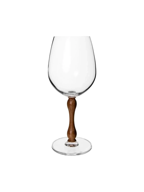 Taça de Vinho de Vidro Wood