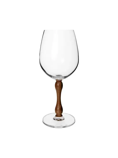 Taça de Vinho de Vidro Wood