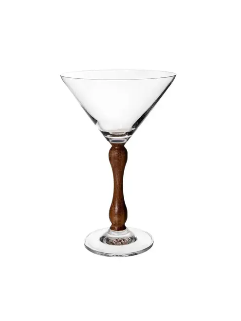 Taça de Drink de Vidro Wood