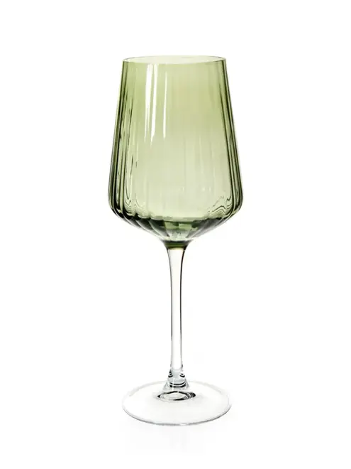 Taça de Vinho de Vidro Lustro Verde