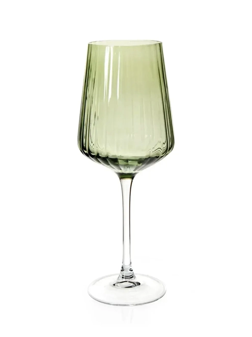 Taça de Vinho de Vidro Lustro Verde