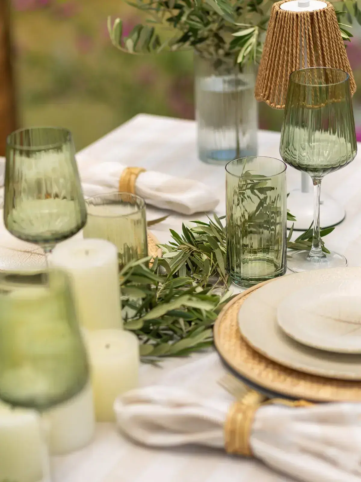 Taça de Vinho de Vidro Lustro Verde Verde