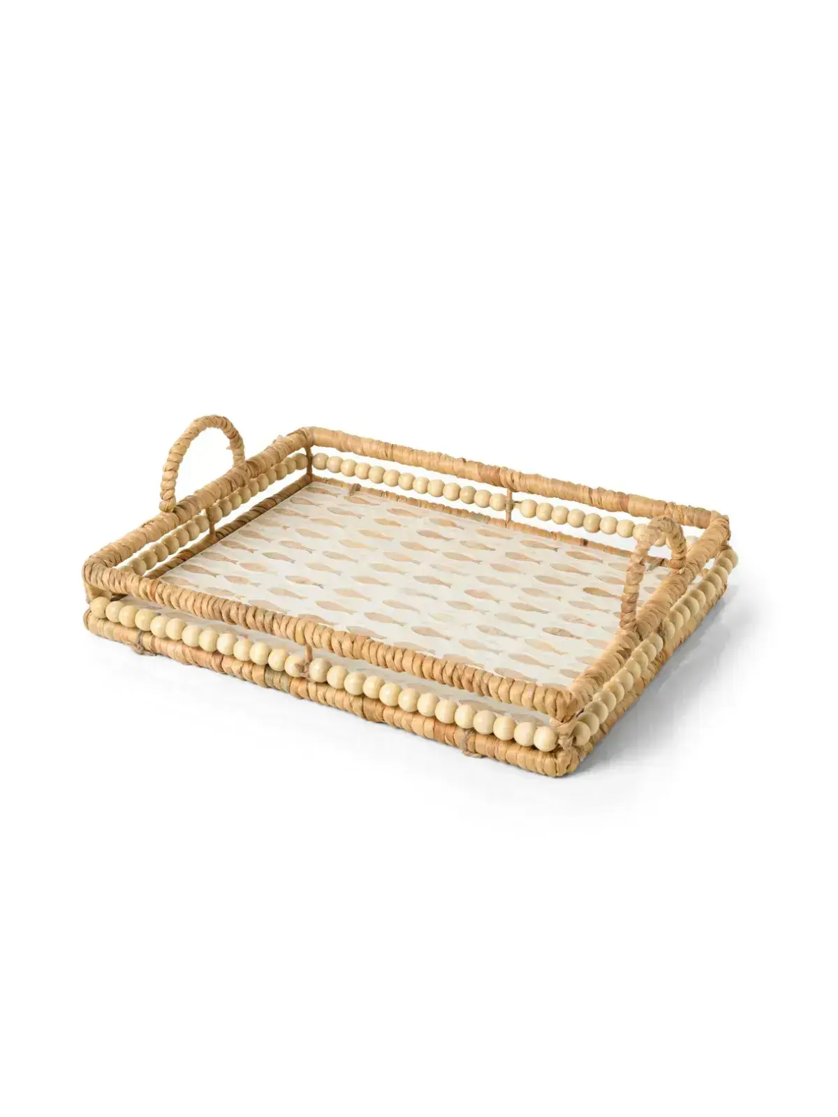 Bandeja Fiber Fish Wood 40 x 32 cm