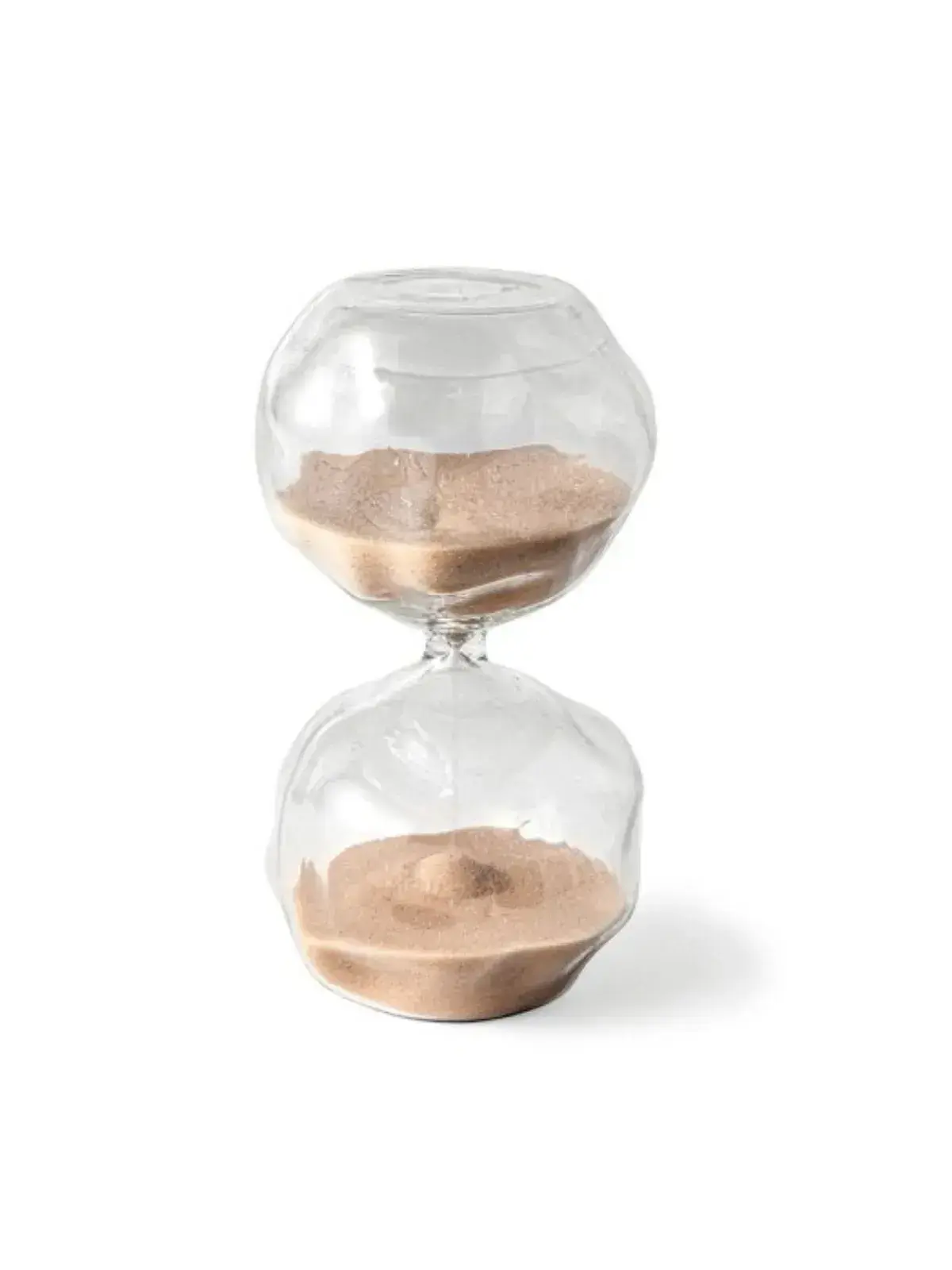 Ampulheta em Vidro 30 minutos Bege