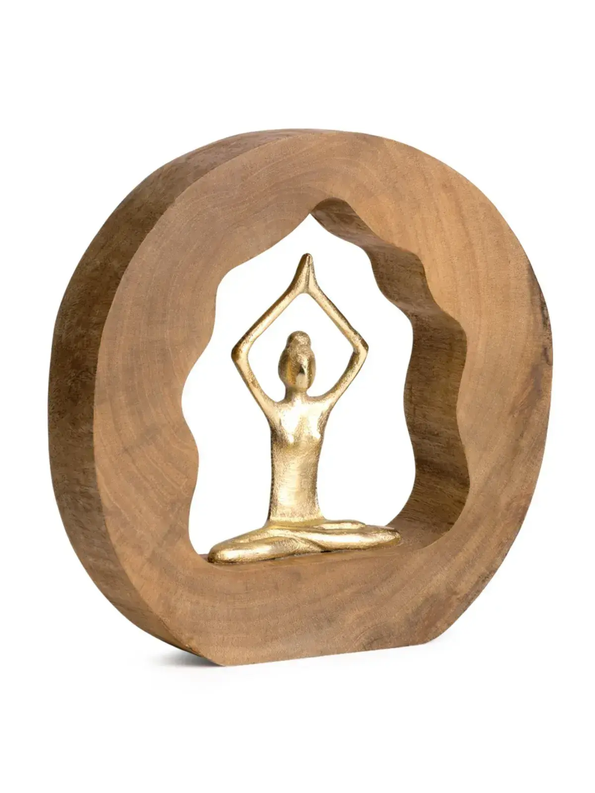 Escultura em Madeira Yoga 