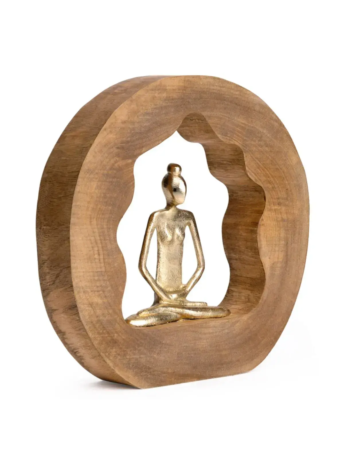 Escultura em Madeira Yoga 