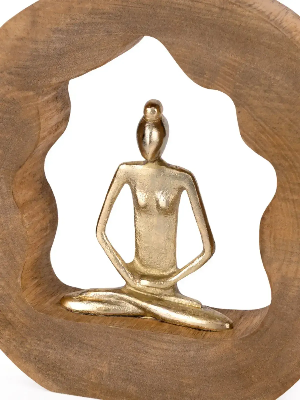 Escultura em Madeira Yoga 