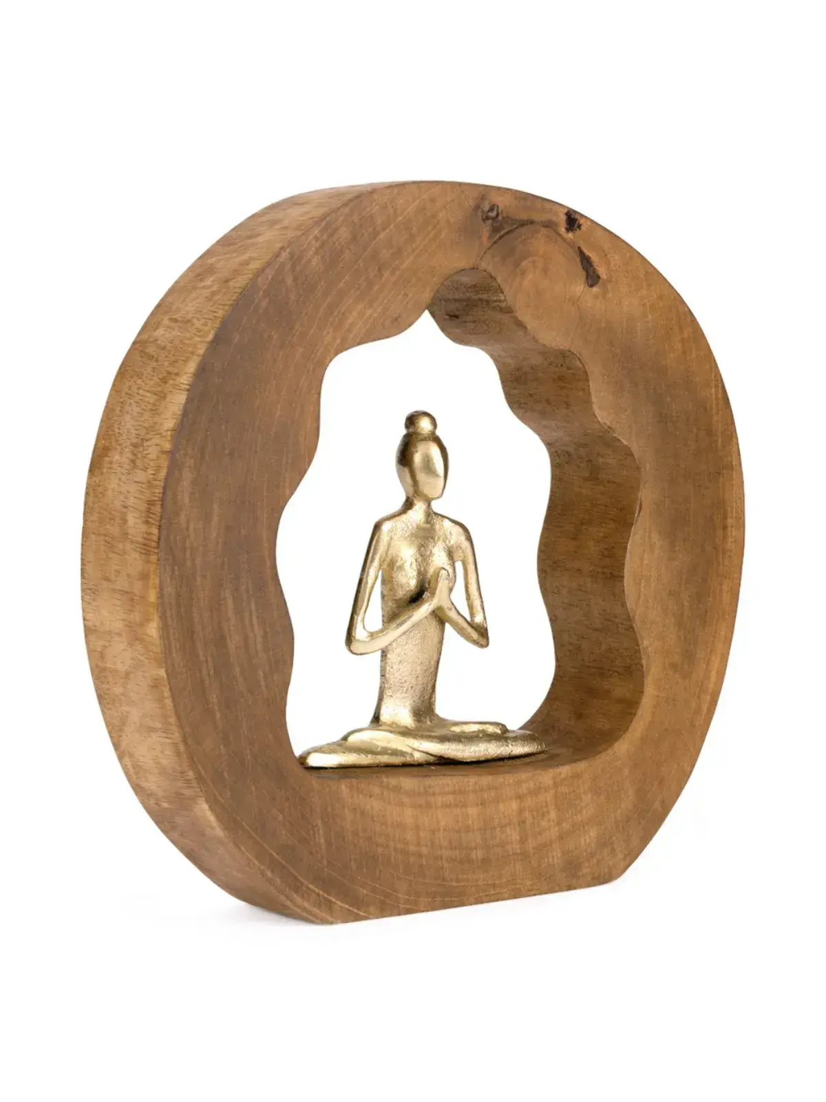Escultura em Madeira Yoga 