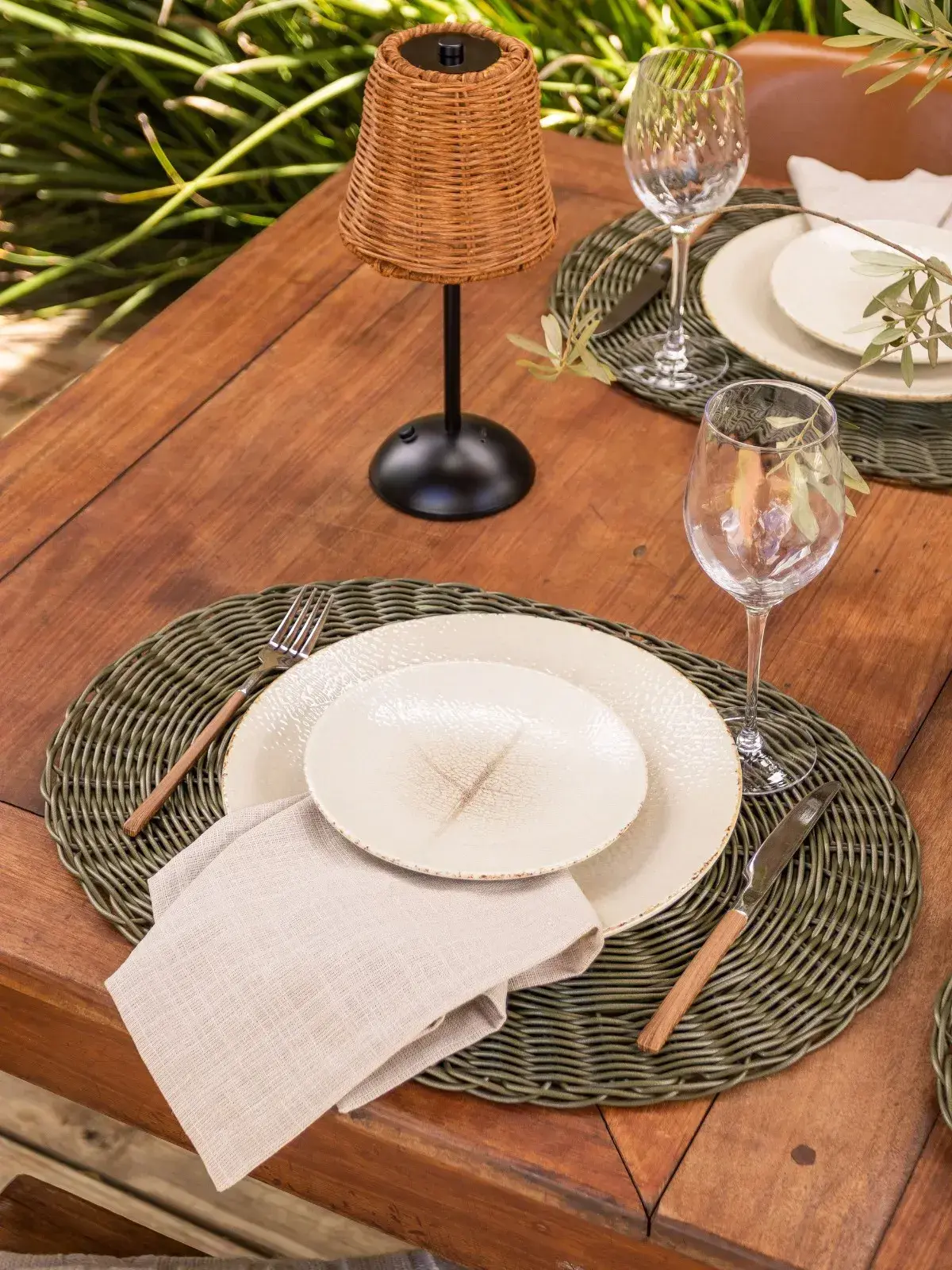 Prato de Sobremesa Reative Leaf White 