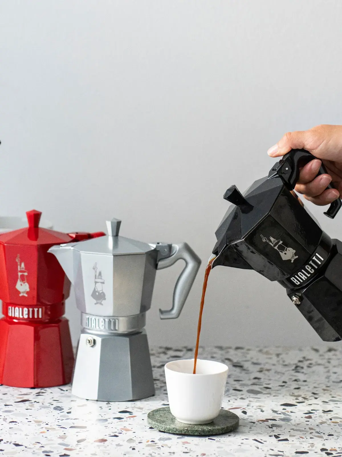 Cafeteira Italiana Moka Express Exclusive Preto