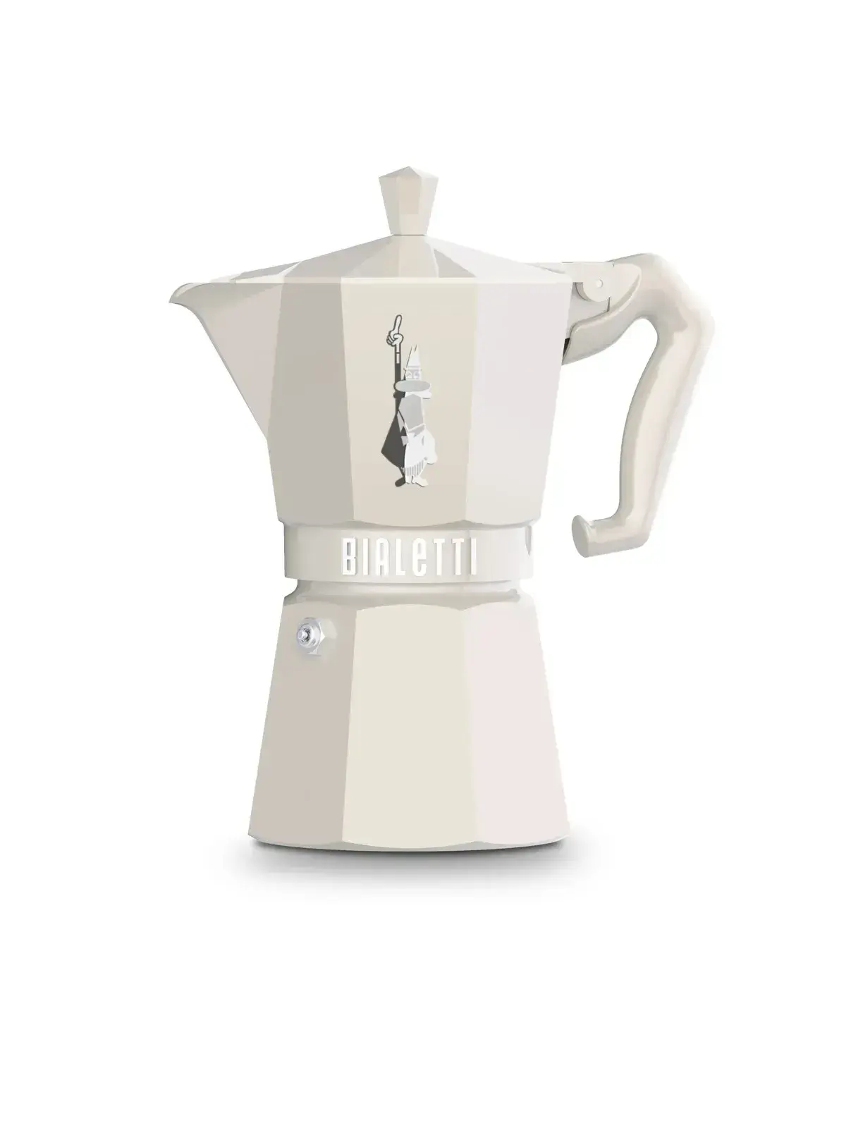 Cafeteira Italiana Moka Express Exclusive Areia