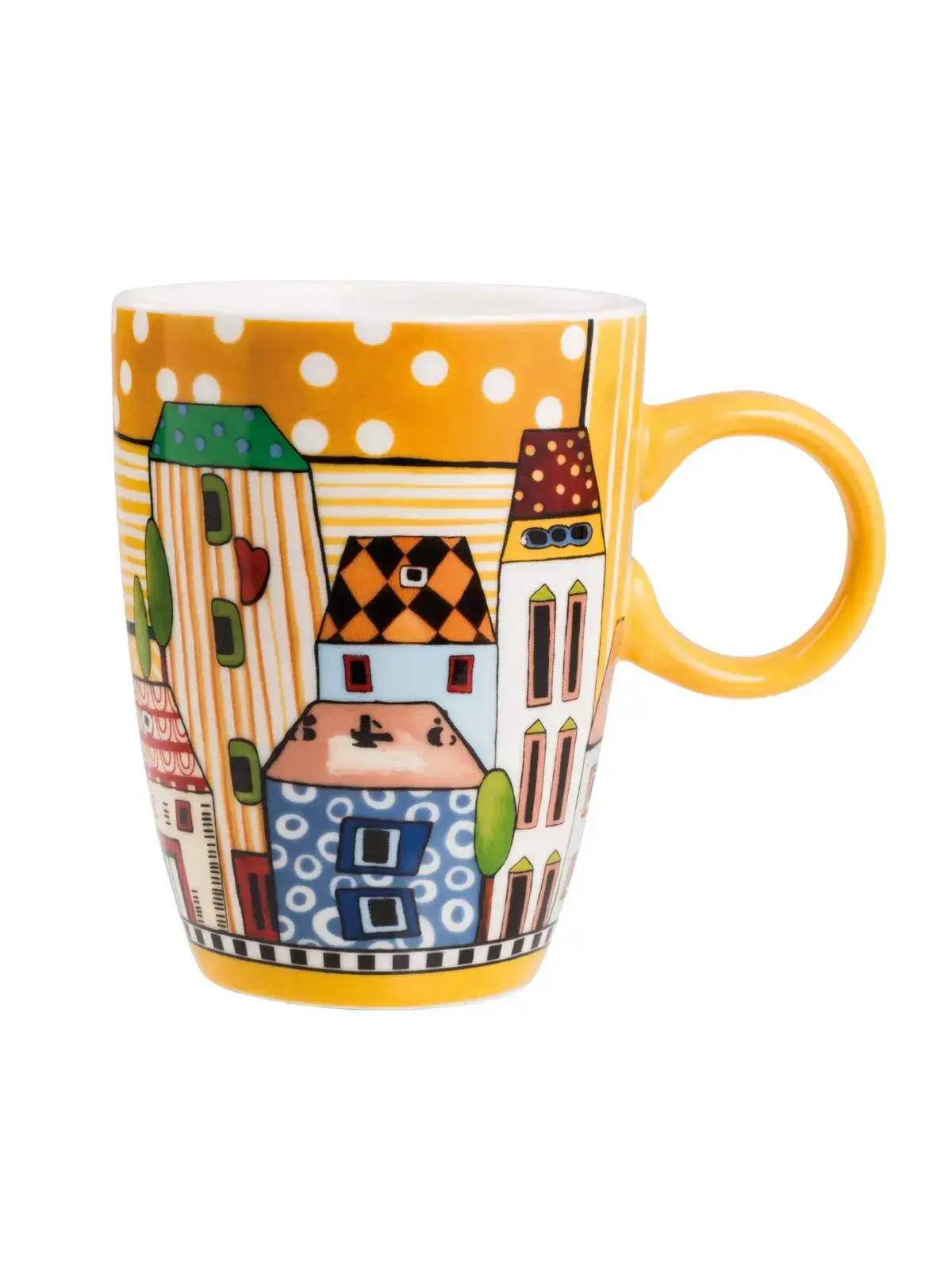 Caneca Mug 430ml Egan Italy Paese Mio Amarelo