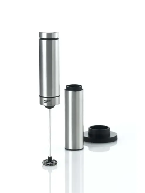 Mini Mixer c/ Base Suporte Pilha Inox Rápido