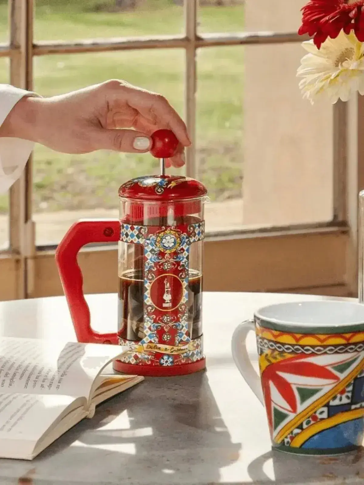 Cafeteira French Press 350ml Dolce & Gabbana Bialetti Vermelho