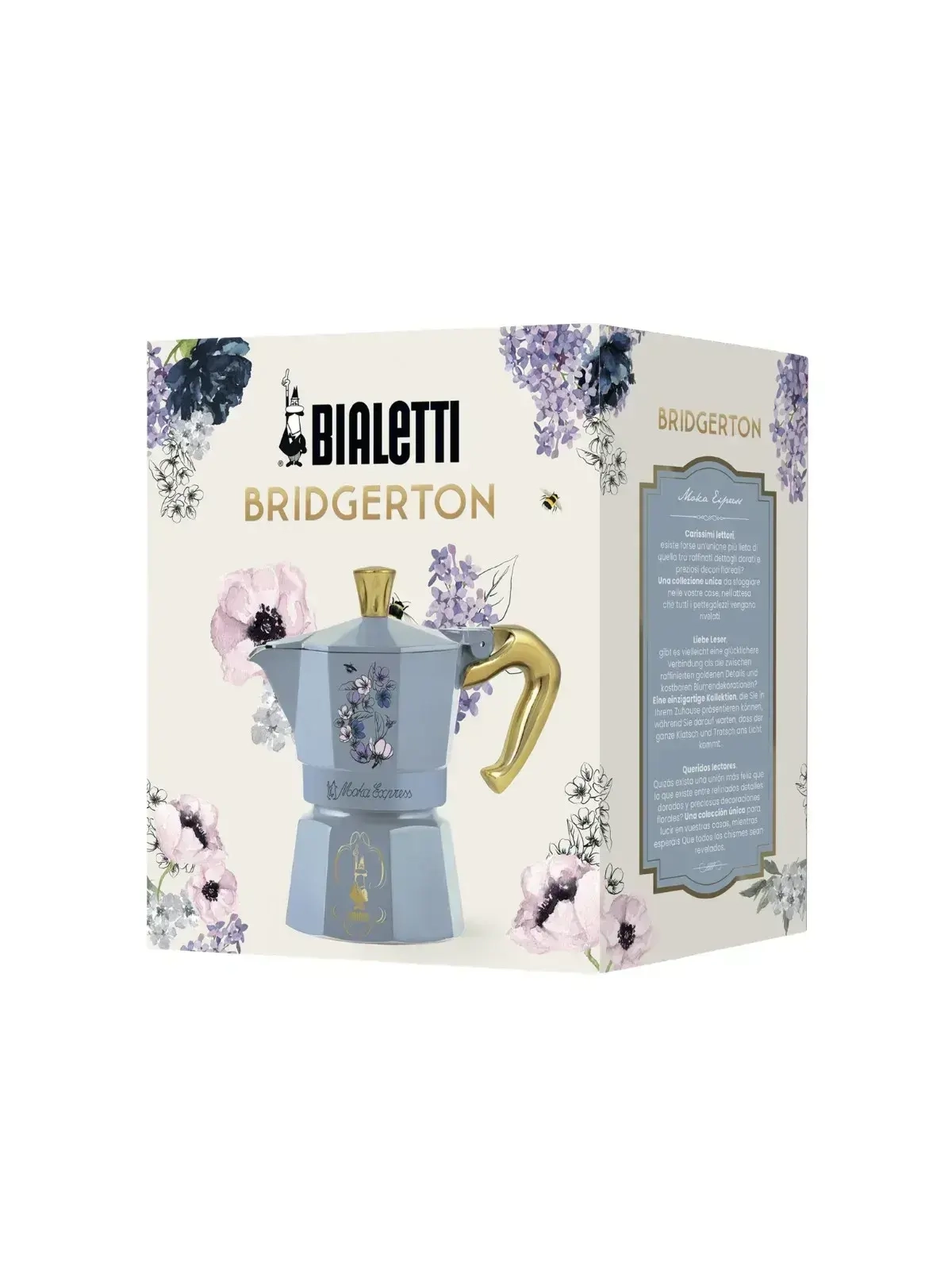 Cafeteira Moka Express 3 xic Bialetti Bridgerton 