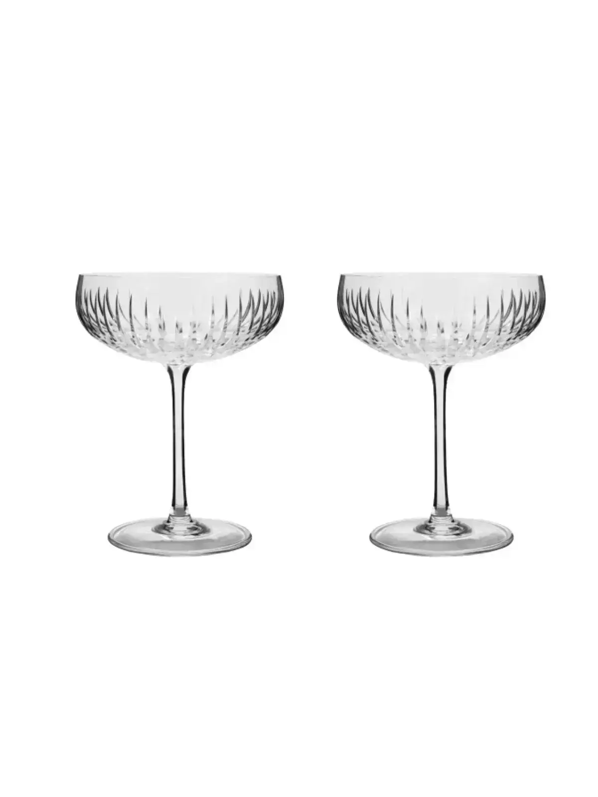 Conjunto 02 Taças de Cristal Lapidado Maria Antonieta 225ml - Strauss 
