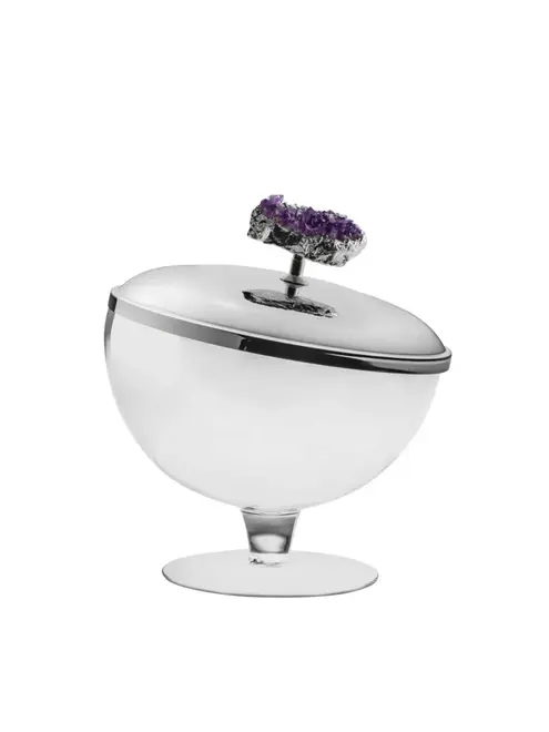 Compoteira Pedra Druza Inox - Riva