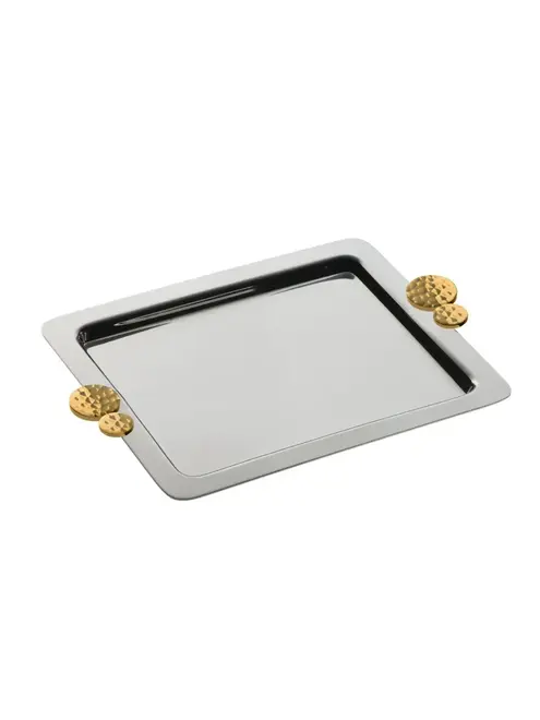 Bandeja Salvinha Riviera Nocc com Detalhes em Ouro 24k - Riva