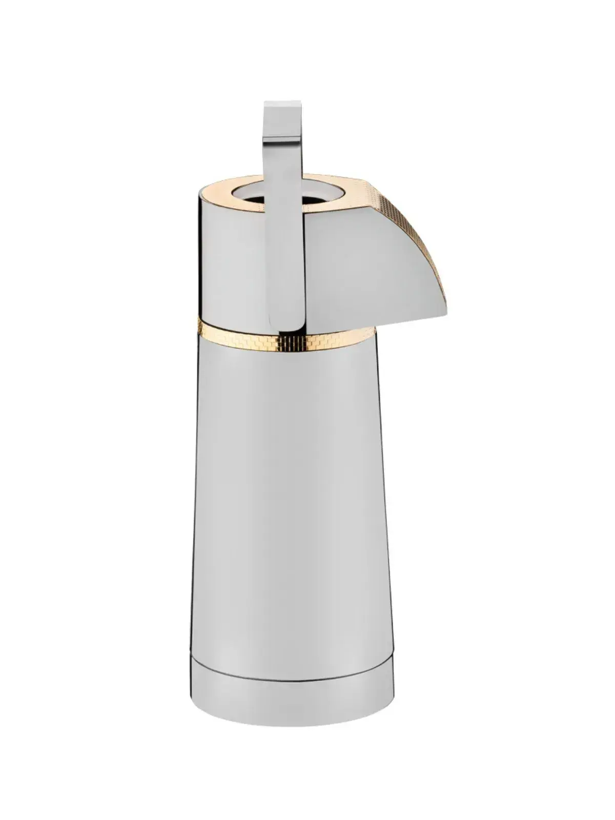 Garrafa Térmica Pump com Ampola 1.0L Inox com Detalhes em Ouro 24k - Riva 