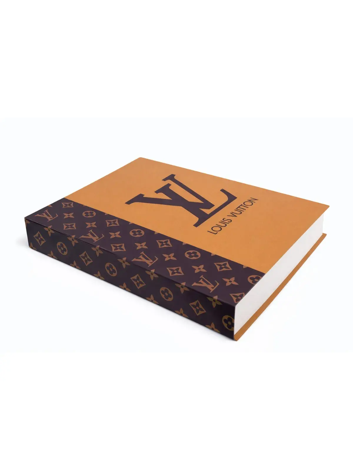 Livro Caixa Decorativo Pequeno Laranja e Preto