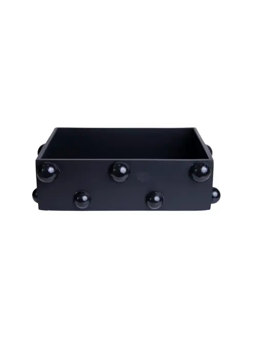 Porta Objetos Esferas Negras 24X18X7.5