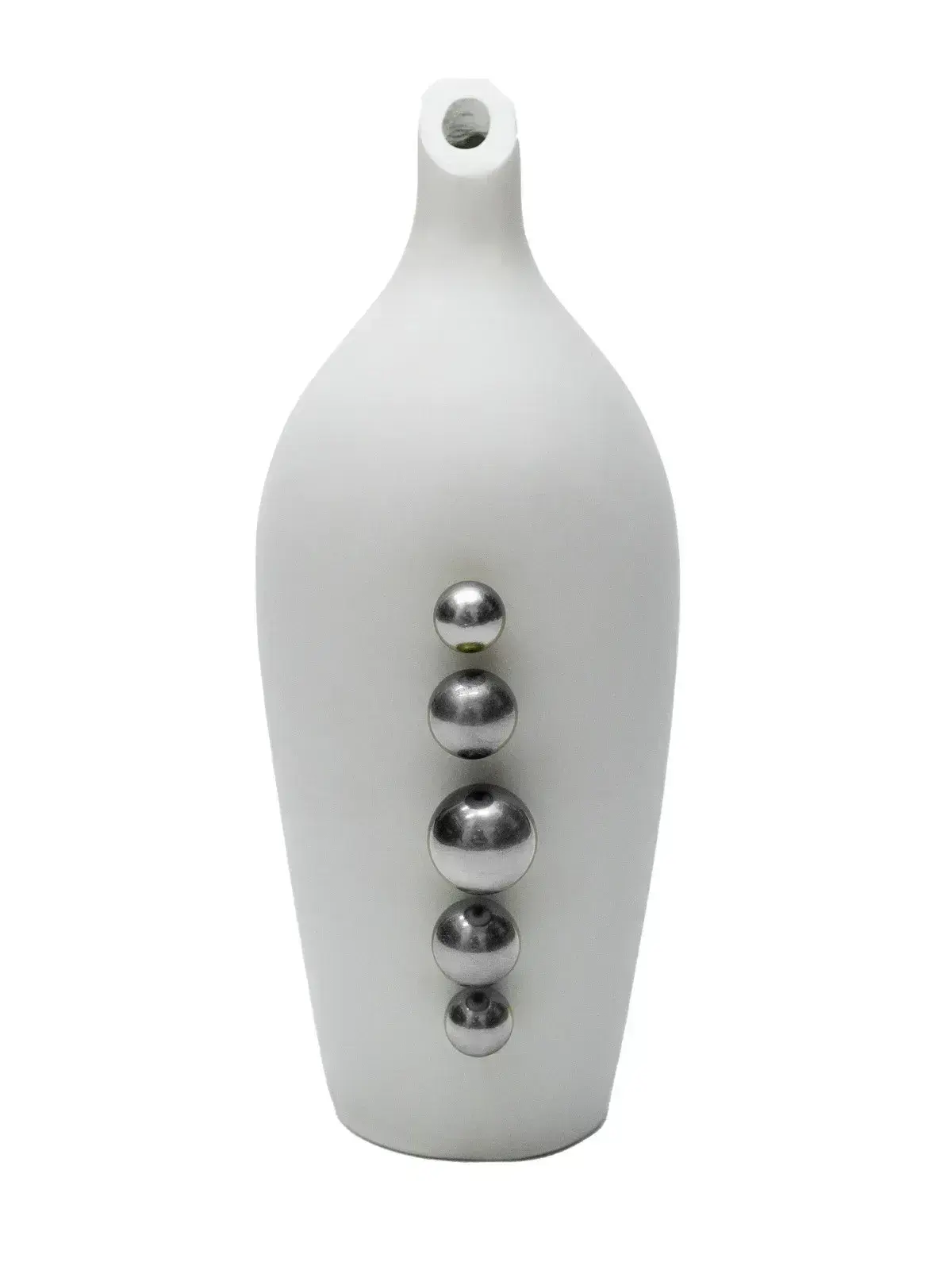 Vaso Orgânico com Esferas em Prata ICE