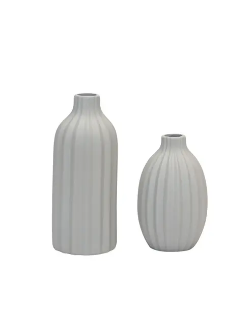 Conjunto de Vasos Decorativos Duo Indiano 19X14 e 15X14 Ice