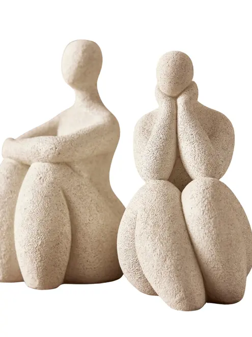 Escultura Decorativa Corpo Feminino em Polirresina