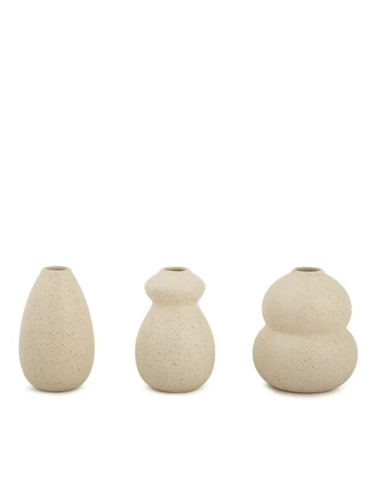 Kit Vasos Decorativos em Cerâmica 3 Peças 