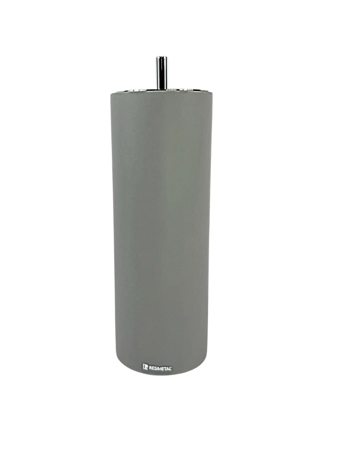 Conjunto Banheiro com Puxador Ponto em Cromado Cinza Claro Fosco - Resimetal 