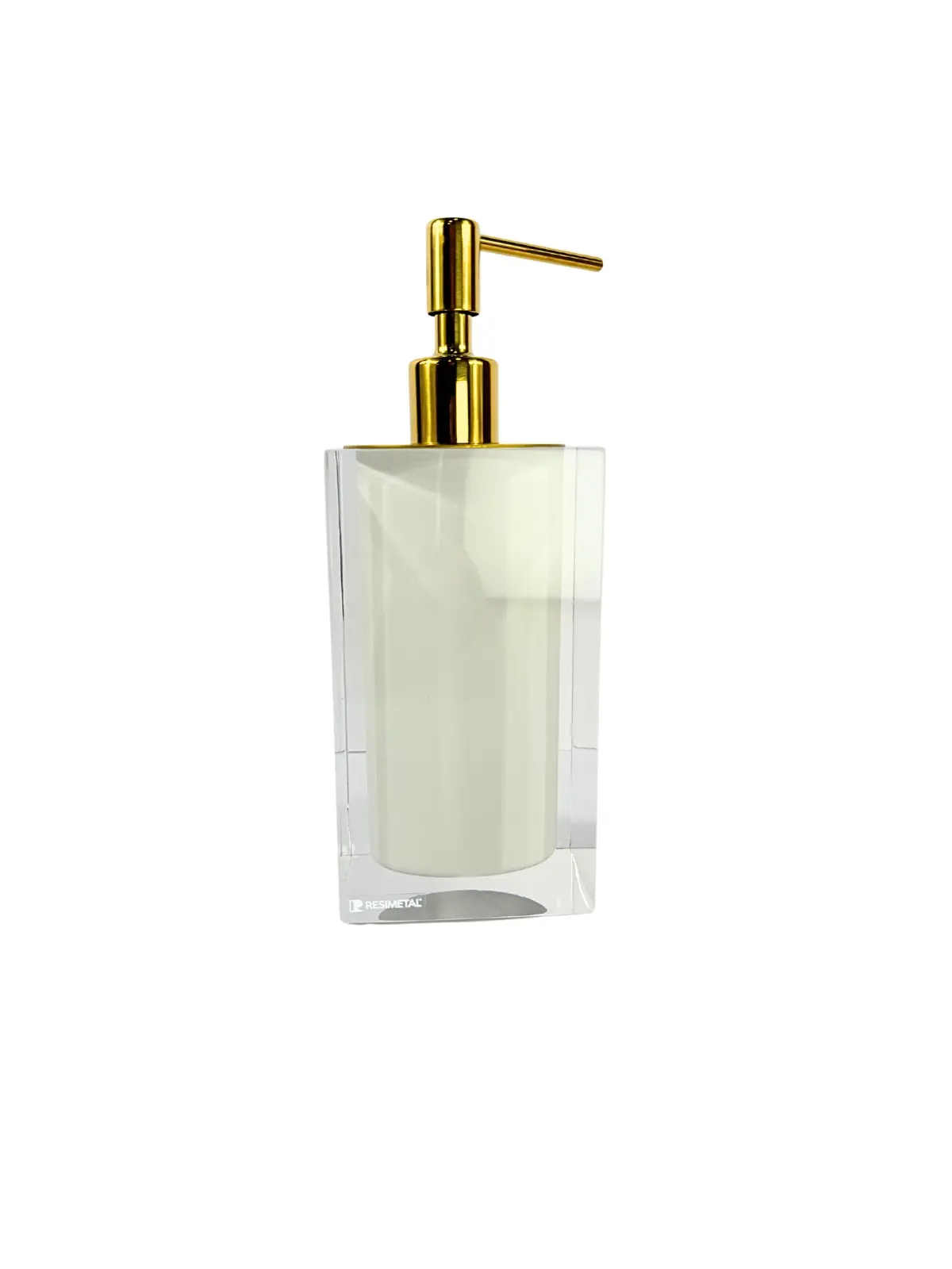 Conjunto de Banheiro com Puxador Ello em Gold Cristal/Linho - Resimetal 