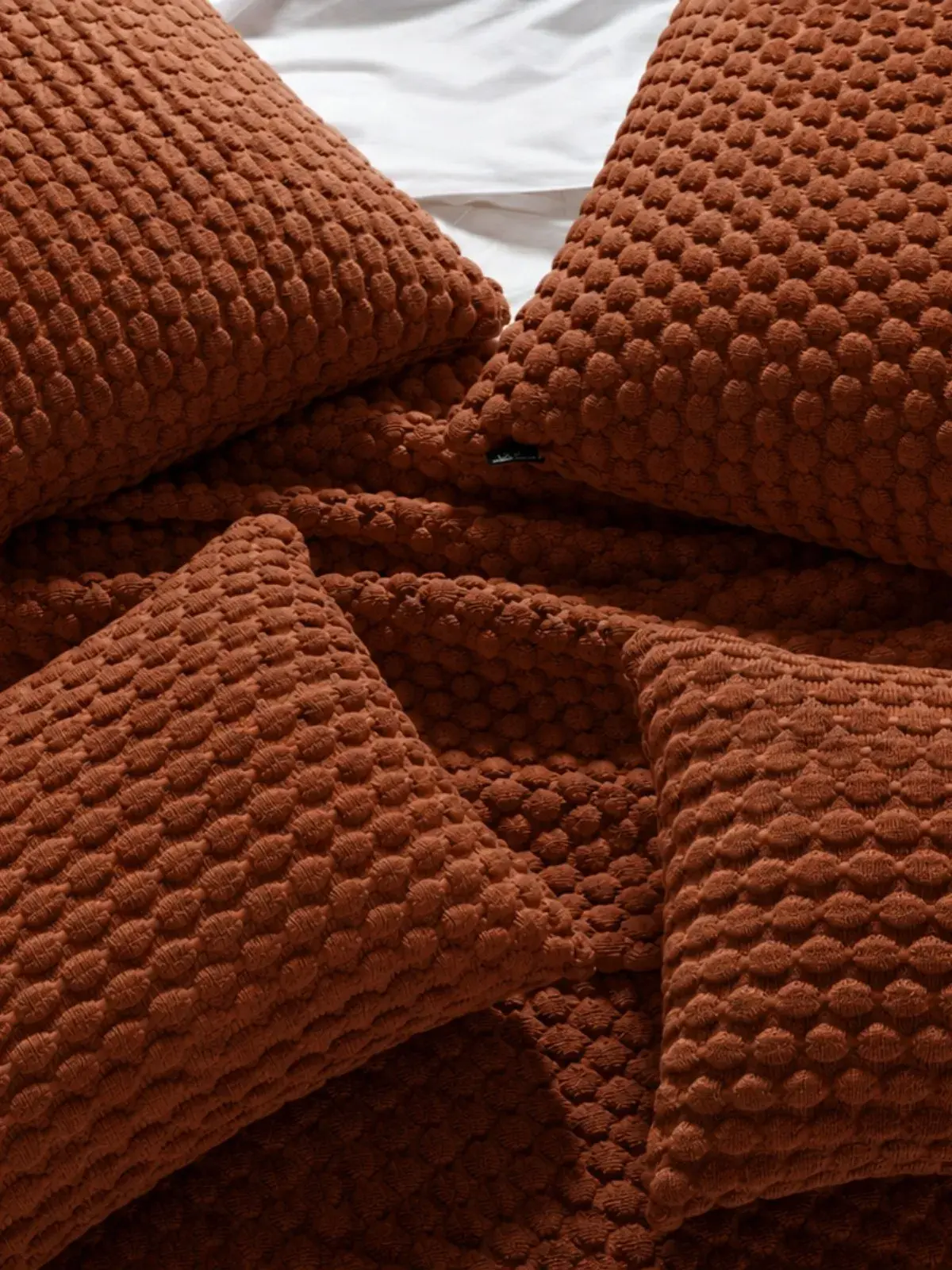 Almofada Bubbles com Enchimento Terracota