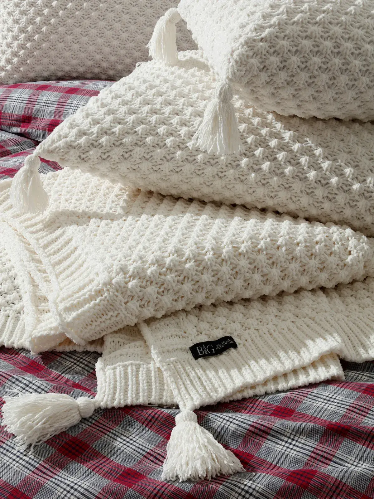 Almofada Pipoca com Enchimento Off-White