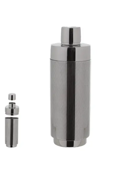 Coqueteleira Aço Inox Canelado