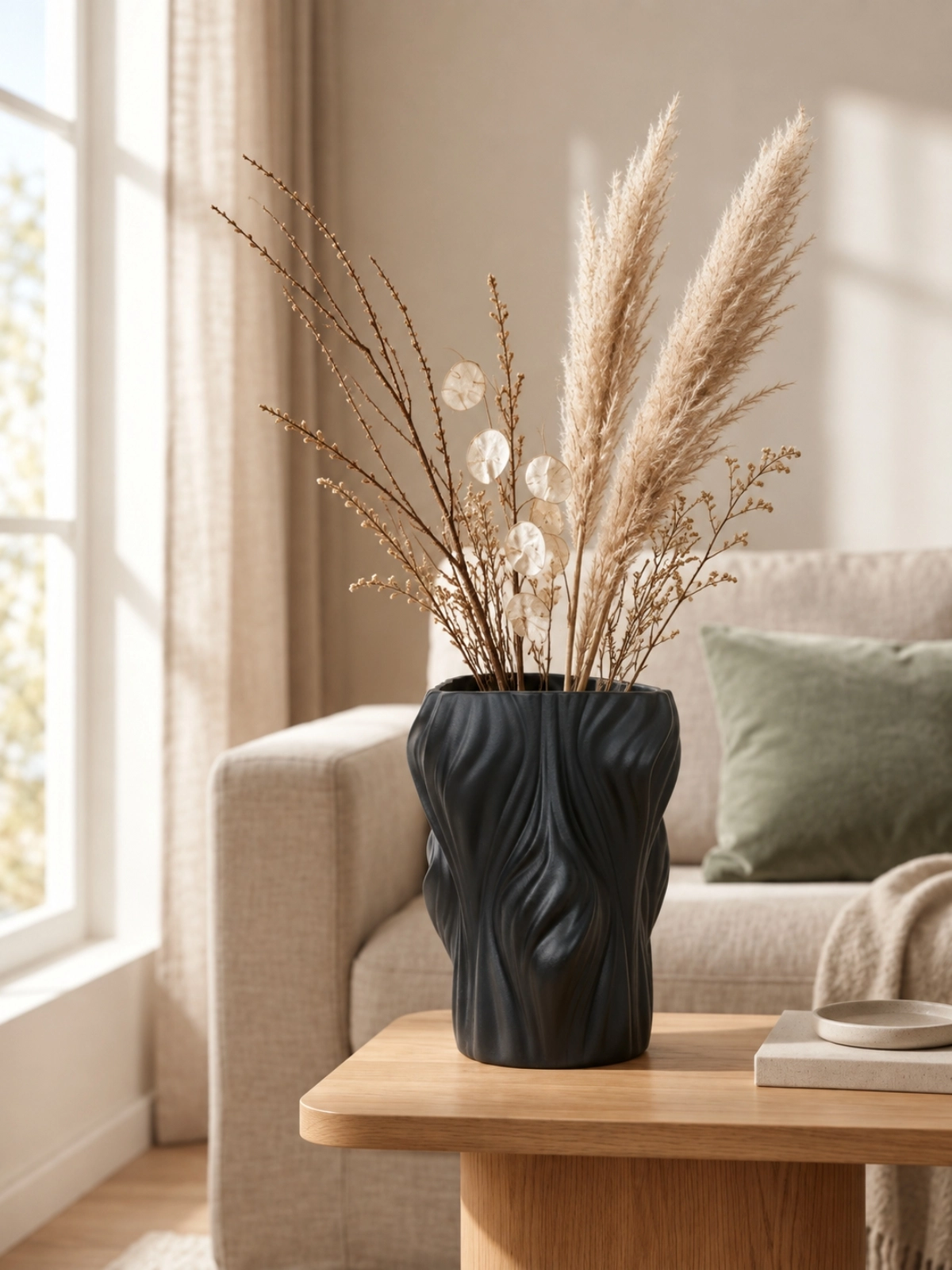 Vaso Decorativo Porcelana Torcido 22 cm