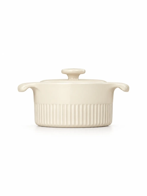 Cocotte em Porcelana - 10 cm Marfim