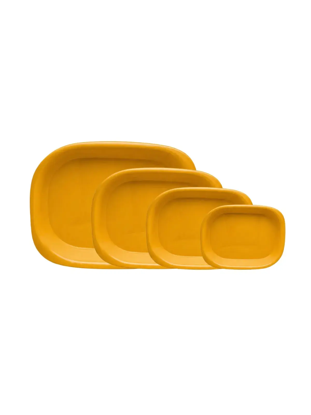 Kit Refratário em Porcelana - Assar e Servir Amarelo
