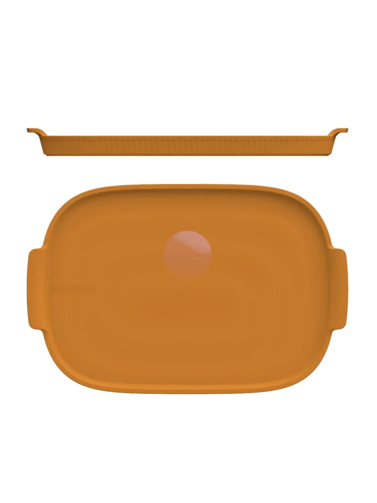 Bandeja Retangular em Porcelana - Assar e Servir Amarelo