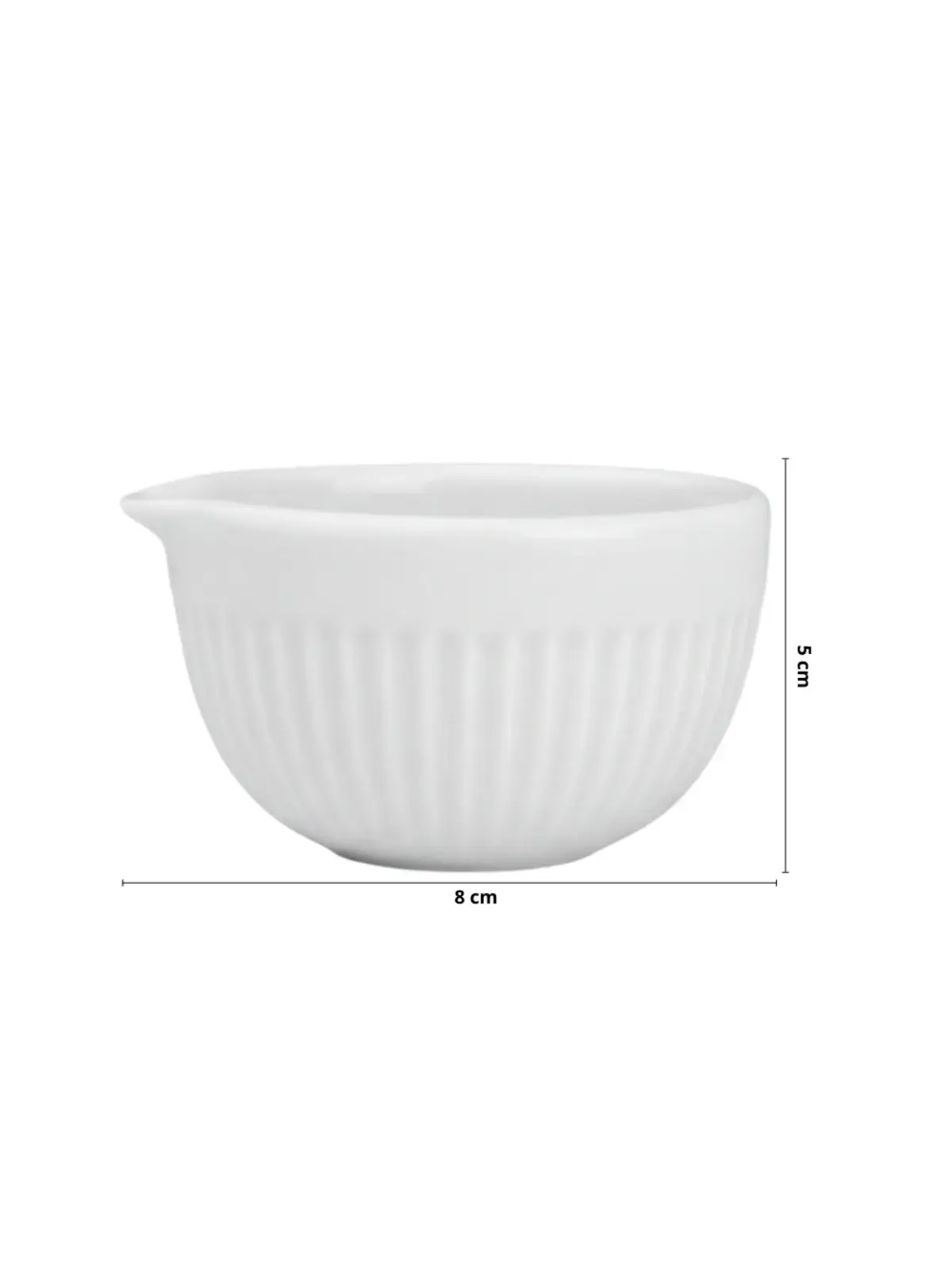 Medidor em Porcelana - Assar e Servir Branco