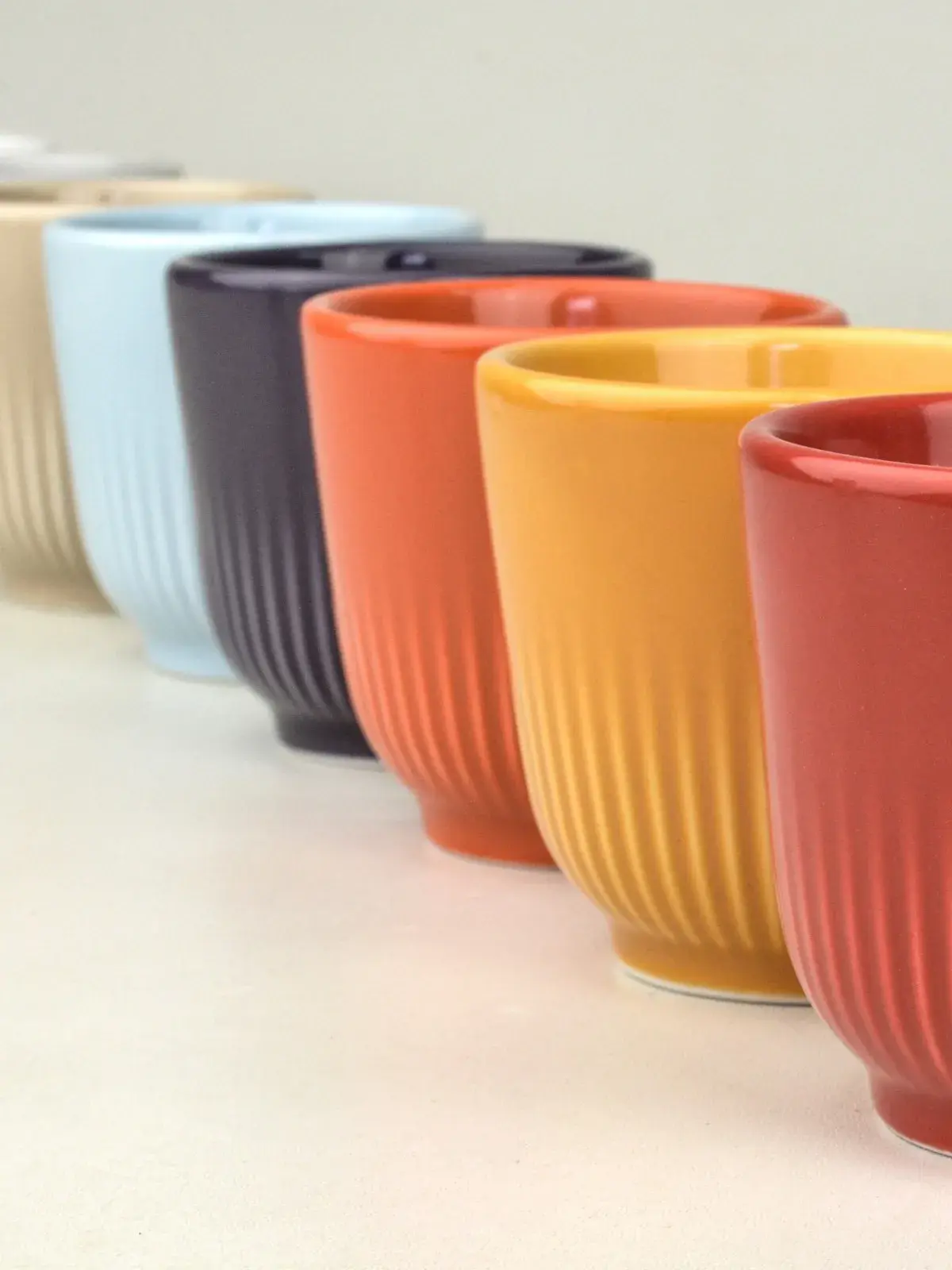 Copo Parede Dupla em Porcelana Vermelho